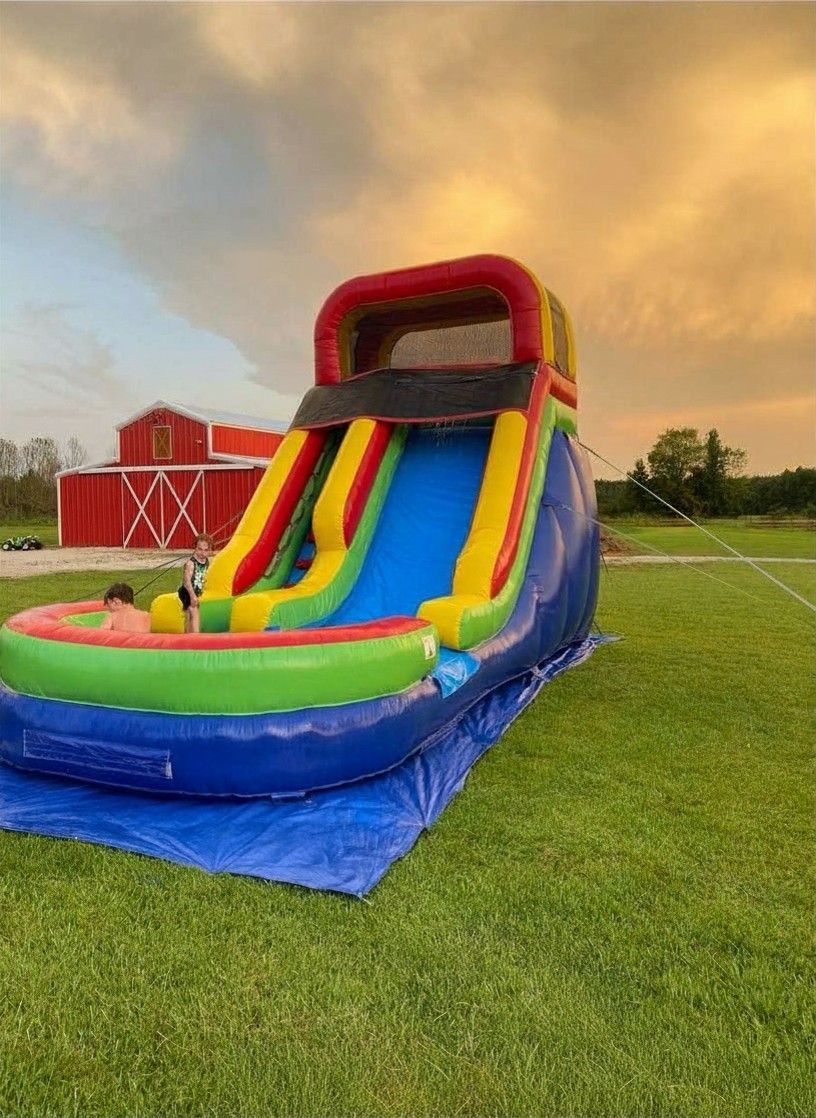 Rainbow Slide Water Slide